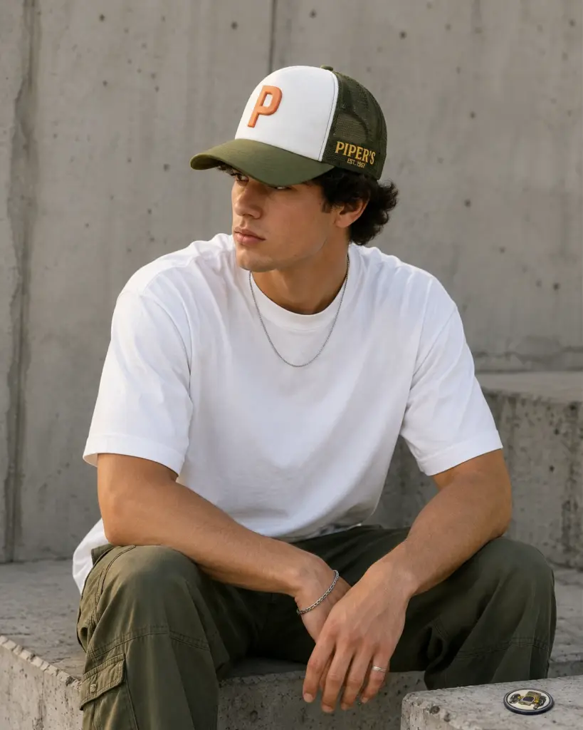cap green model